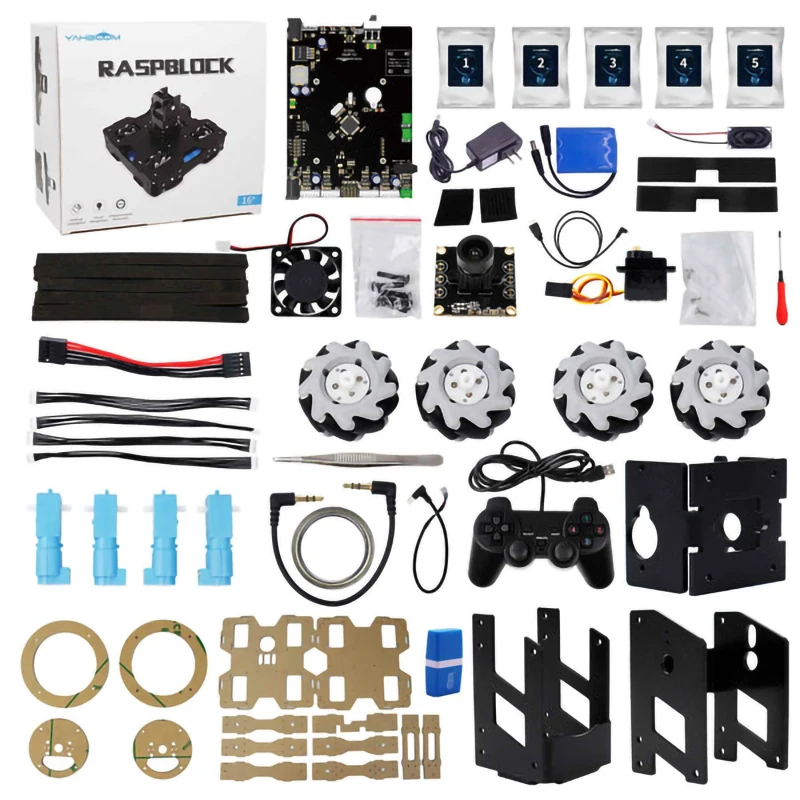 Factory Wholesale Price Raspblock Ai Smart Car For Raspberry Pi 4b For Education