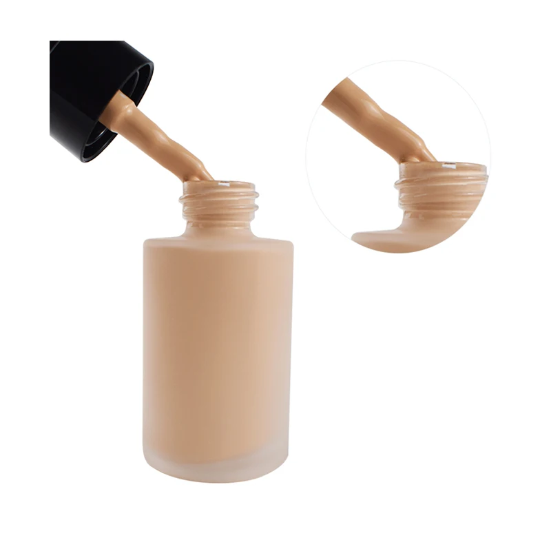 Wholesale makeup liquid foundation OEM Best Cosmetics Waterproof long lasting 9 color suit all skin can custom package low moq