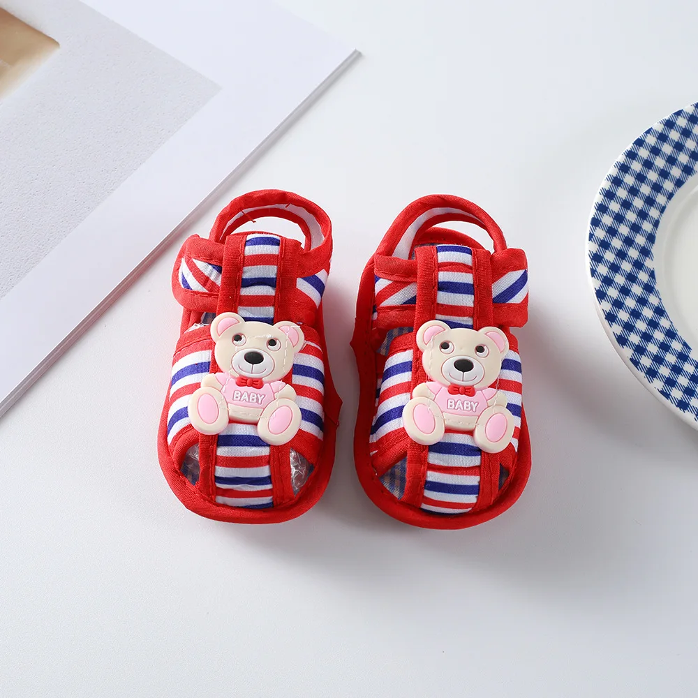 2024 New Baby Sandals 0-1 Year Old Summer Baby Shoes Soft Sole 2-4-6-8 Months Newborn Shoes