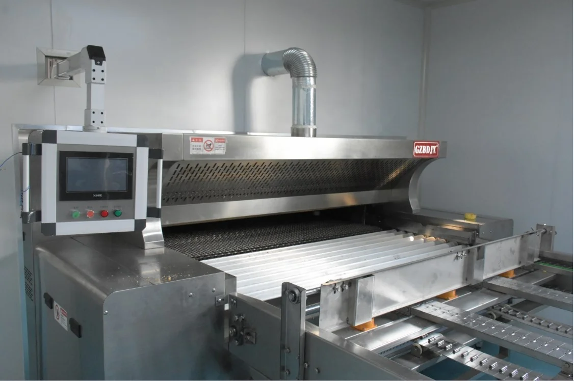 Bossda supply high temperature resistant with stainless steel mesh belt  built-in oven for baking bread cake