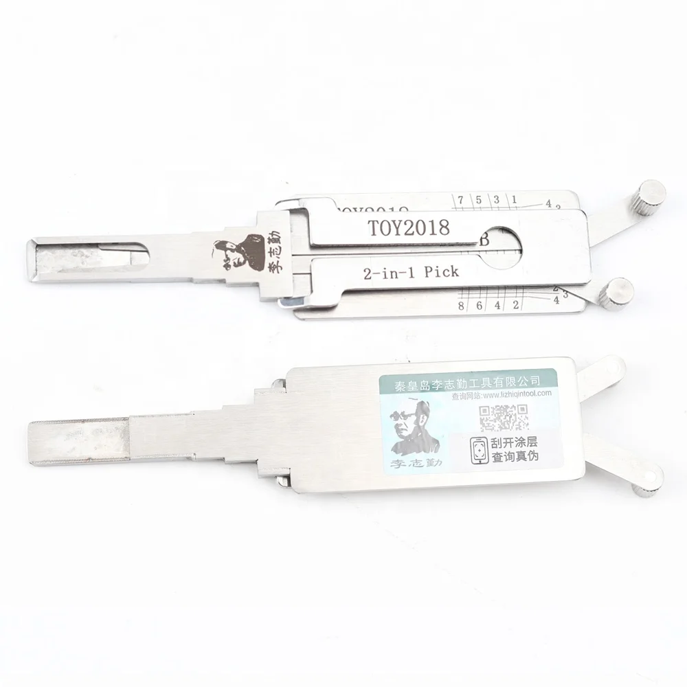LISHI TOY2018 Locksmith Car Door Auto lockpicking Decoder Tools apply to 2018 Toyota LISHI Tools TOY2018(8-CUT) 2 in 1 Pick