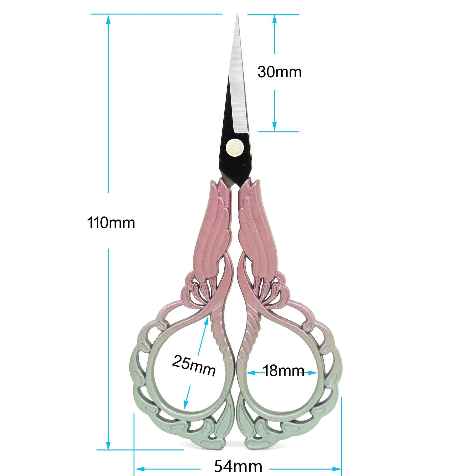 Orchid Plum Blossom Scissors Gift Buddha Hand Made Lotus Scissors Cross Embroidered Thread Head Scissors