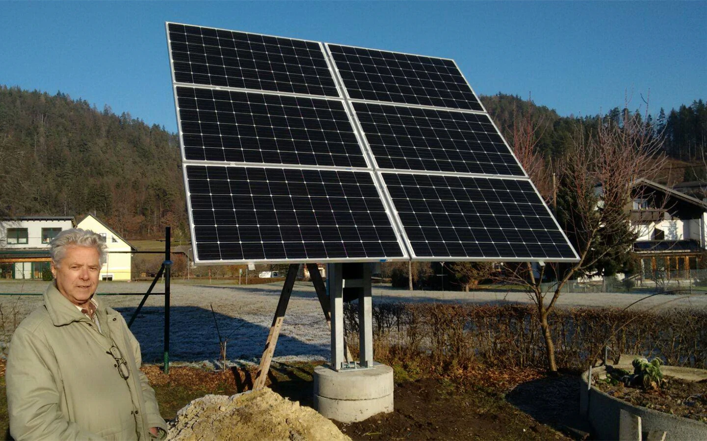 Semi-Auto Dual Axis Solar Tracking System with lowest cost
