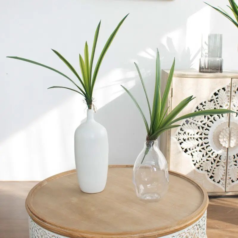 High Quality Artificial Cymbidium Orchid Leaves Mini Potted Artificial Plant Cymbidium Leaf Real Touch Phalaenopsis Leaves