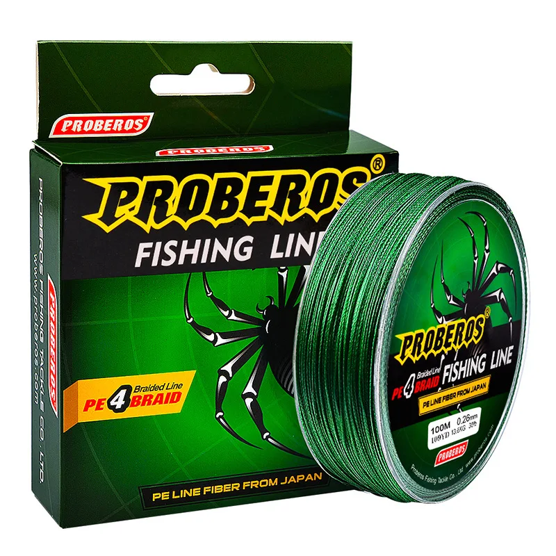 4 Braid/100M 5 colors super strong Braid fishing line 6-100LB Diameter 0.1-0.6 PE fishing line