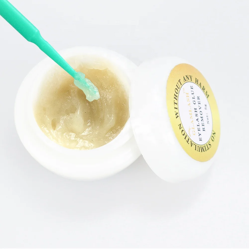 GLAMLASH 5g 10g 15g fast removing eyelash extension glue cream gel remover oem customized bottle lash remover