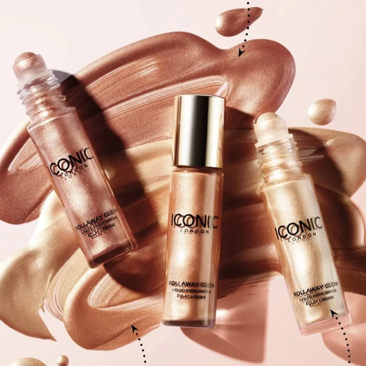 Wholesale High Pigment Gold Face Creamy Highlighter Makeup Body Glow Shimmer Vegan Liquid Highlighter