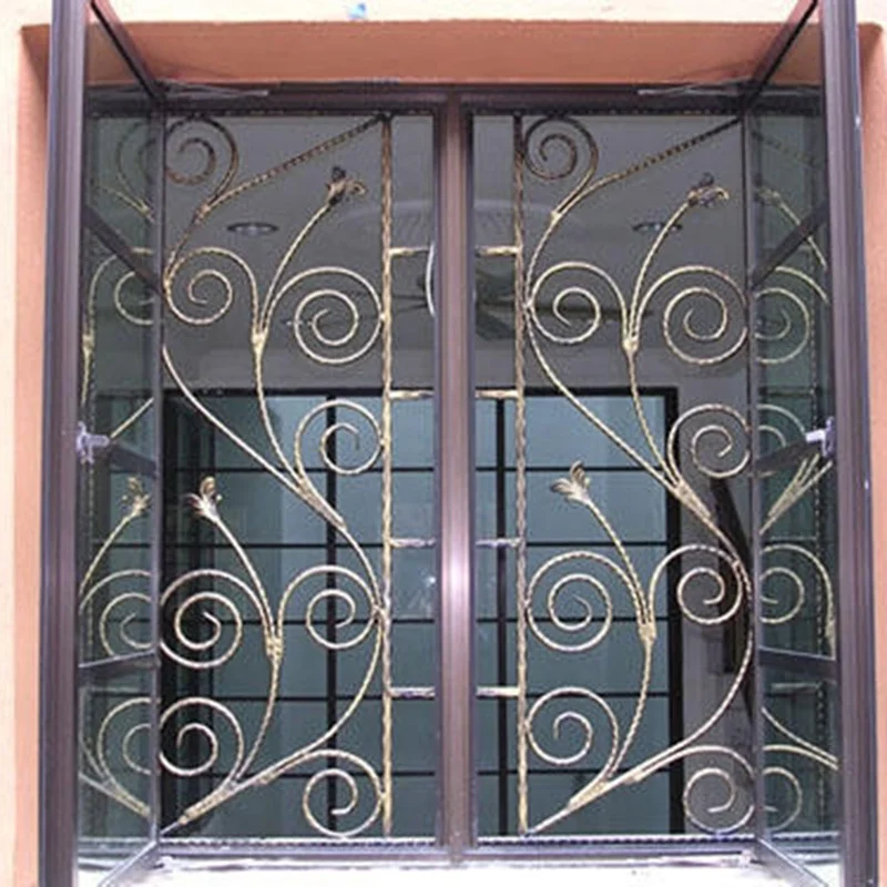 2015 Top-selling modern window wrought iron