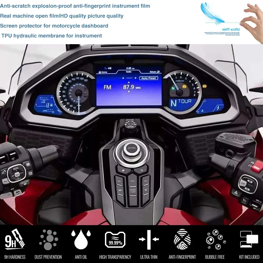 RACEPRO Wholesale Motorcycle Cluster Scratch Protection Film Screen Protector For Honda GOLDWING 1800 GL1800 GL 1800 2018 - 2022