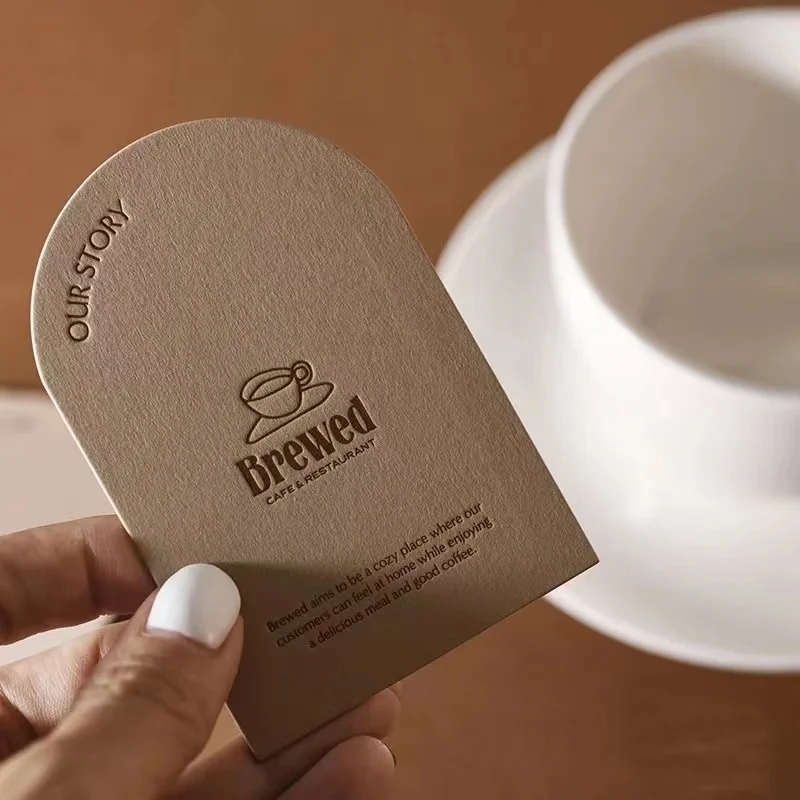 Free Design Custom Double Sided Printing Embossing Craft Company Creative Paper Business Cards
