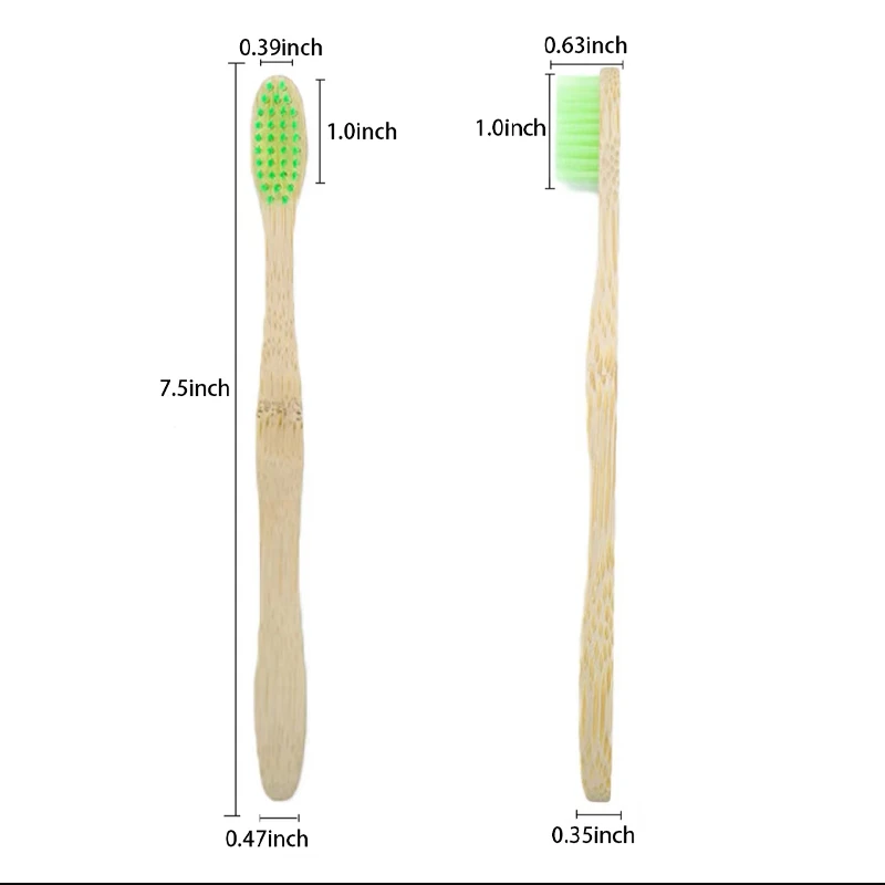 Eco Friendly Approved Customisable Charcoal Soft Bristles Bpa Free Convertible Bamboo Toothbrush With Eco-friendly Packaging