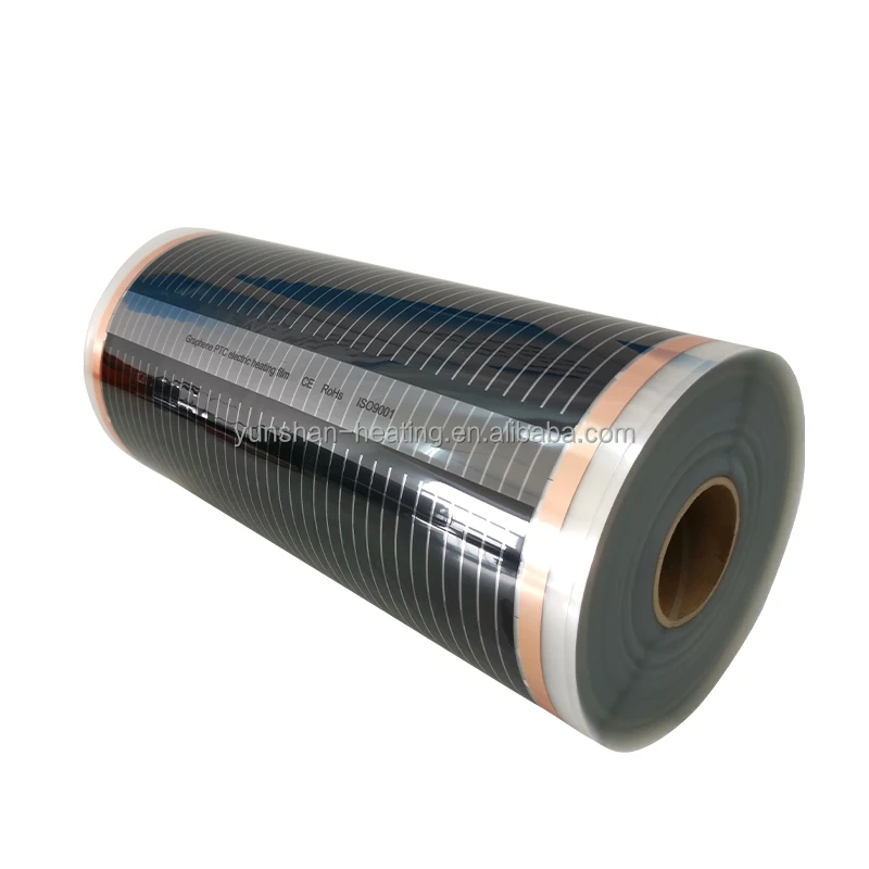 50/80/100cm far infrared PTC Floor Heat panel 220V carbon Heating Films