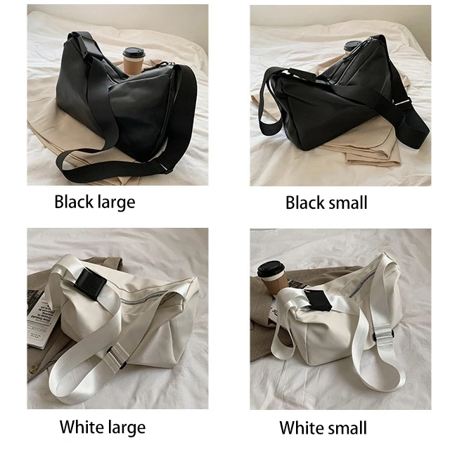 Korean Style PU Leather Tote Bag for Women Soft Large Crossbody Day Trip with Zipper Closure Bucket Pattern Print ODM Handbags