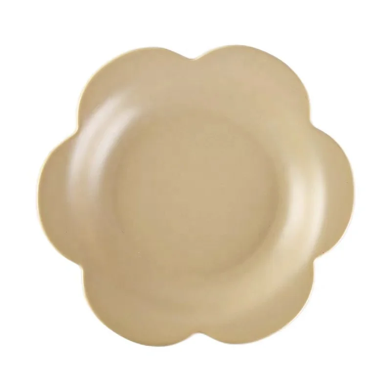 Flower shape 4 pcs porcelain party tableware