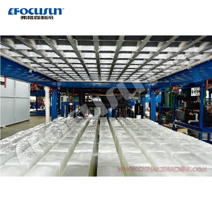 Focusun Direct cooling block ice maker, 5 tons daily production capacity, industrial block ice machines for sale