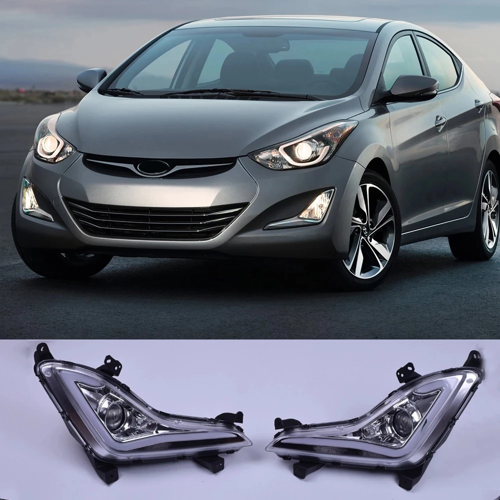 
Front bar light for Hyundai Elantra 2014-2016 Foglamp for Hyundai Elantra 2013 Daytime running light for Hyundai Elantra DRL 
