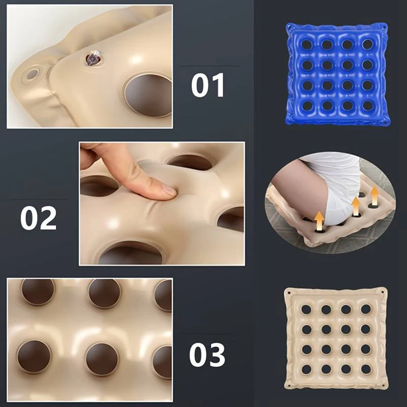 Wholesale custom Square breathable hollow seat cushion plastic seat cushion Office seat cushion
