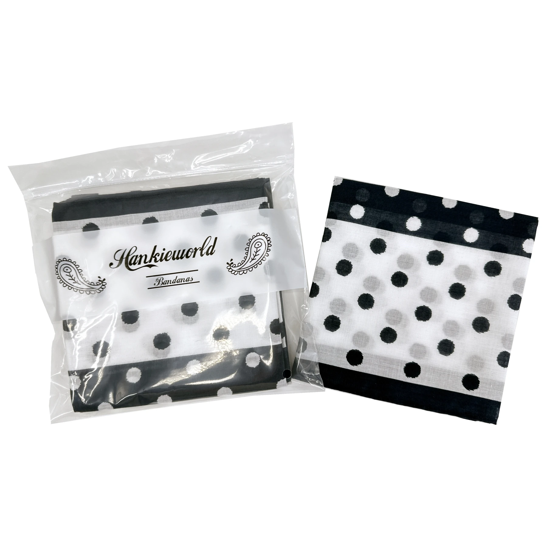 Bandana Wave point scarf square scarves Custom bandanas design printed cotton scarf Summer Neck Head hair girl boy Woman men