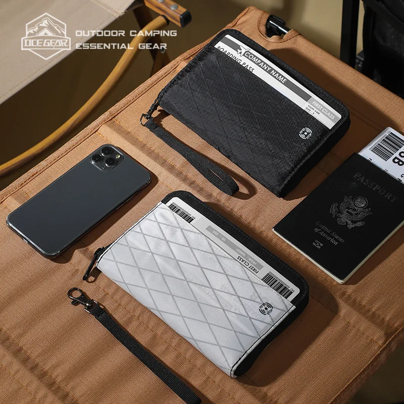 Новый дизайн X-PAC ткани RFID блокирующая дизайнерская водонепроницаемая сумка для хранения карт держатель бумажник
