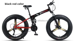 Snow Bike Folding Bicycle Mountain Bike Variable Speed Shock Absorbing Off-road Bicycle For Adult Male Female