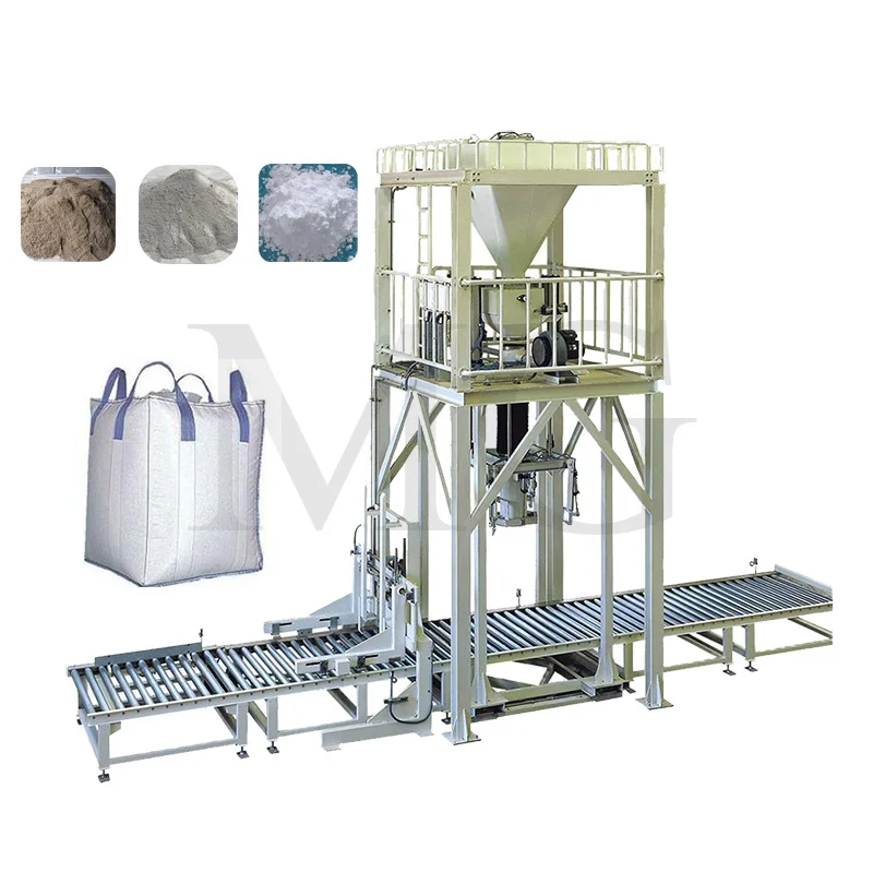 Factory Sale 500 kg 1000 kg 1 Ton 2 Ton Bulk Jumbo Bag Packing Machine Cement Sand Lime Powder Filling Machine