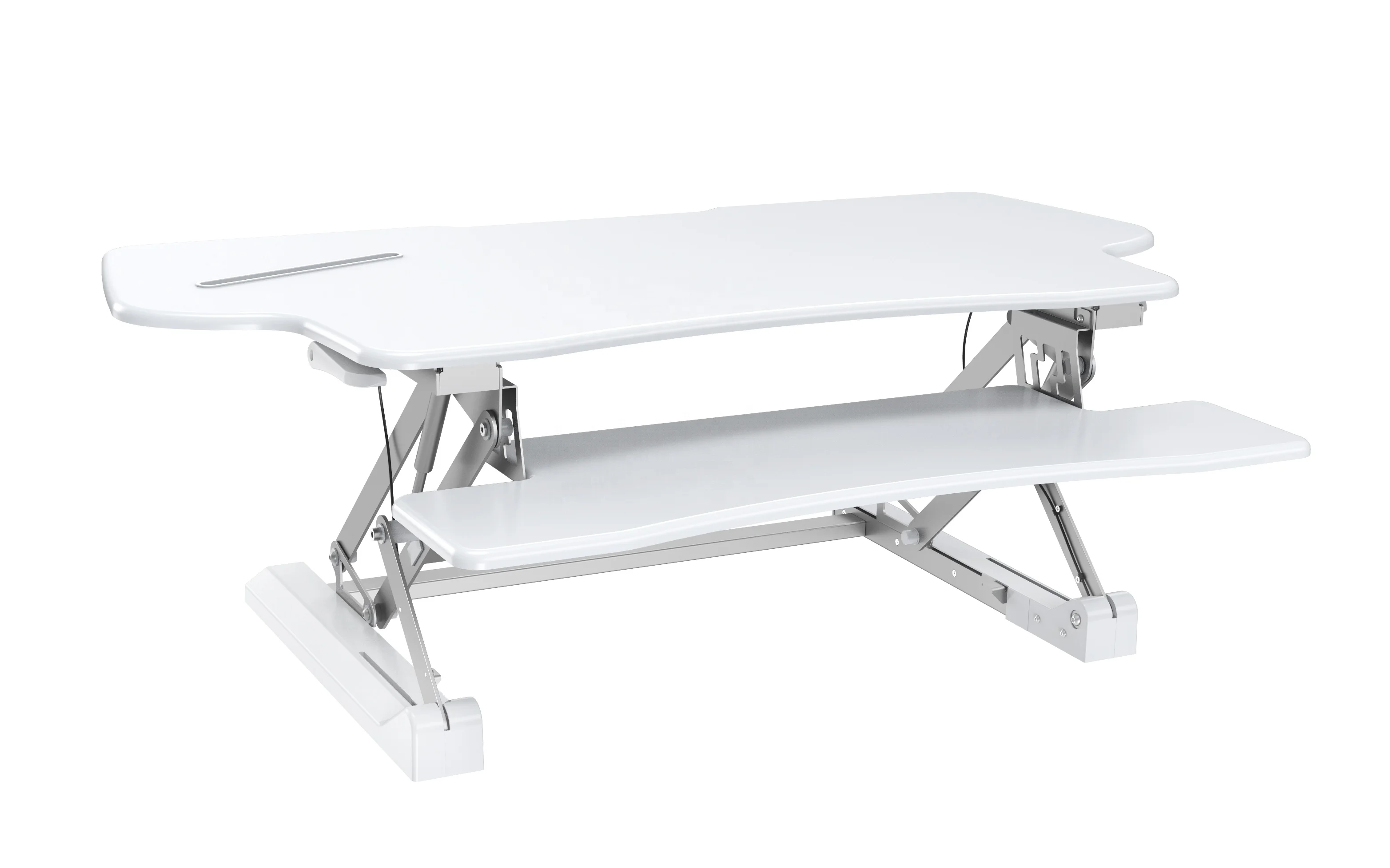  Ergonomic Height Adjustable Computer Sit Standing Large Surface Up to 33lbs Workstation Desks