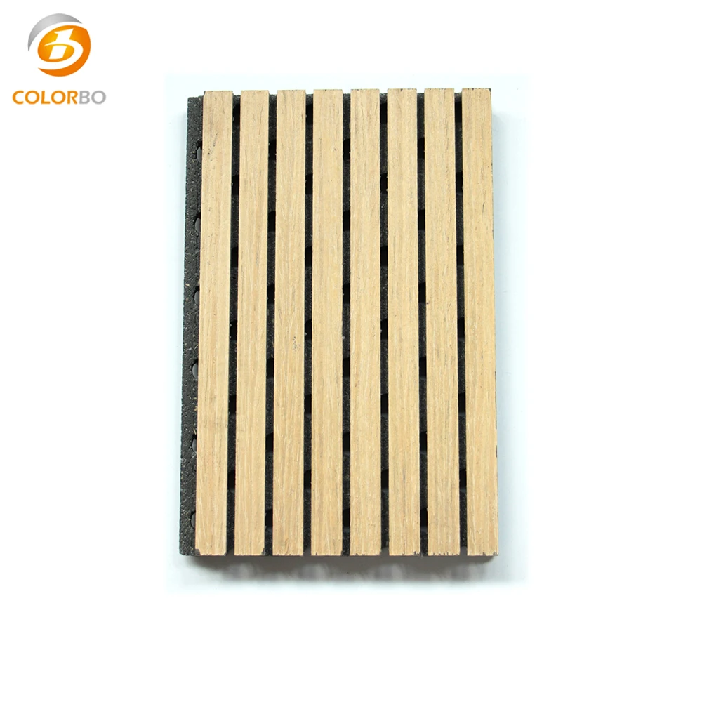MDF Wall Decoration Board Grooved Acoustic Wood Wall Panel