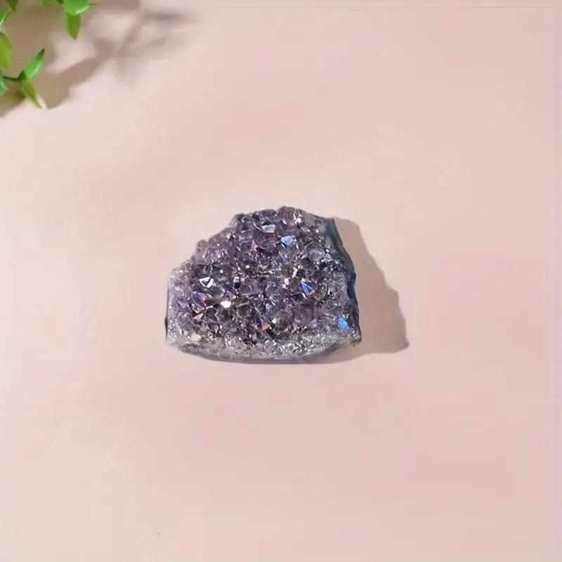 Натуральный популярный аура Аметист кластеры Geode целебный полудрагоценный камень кристаллы кварцевые камни для украшения подарка на день рождения