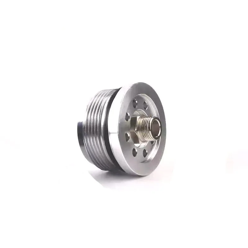HOT SALE Aluminum Oil Filter Sandwich Adapter For Oil Cooler Plate silver color SW6-SI
