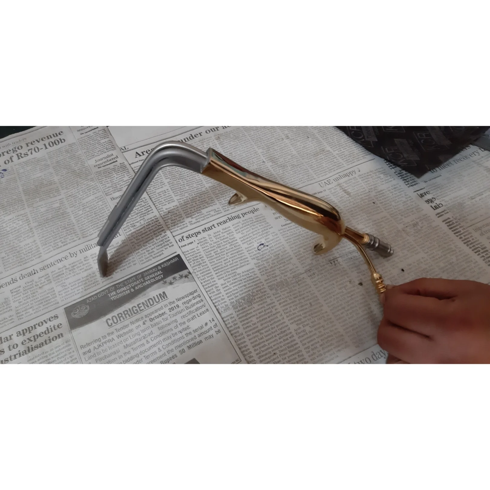 Tebbetts Fiber Optic Light Retractor Manual for Breast Augmentation Plastic Surgery with or without Teeth Made of Steel