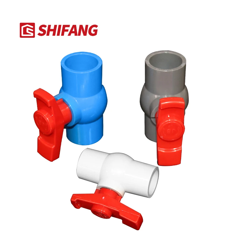 High Quality Pvc ppr pp Ball Valve  Plastic pipe Fitting ball valves for water screw socket 20 25 32  40 50 63 mm