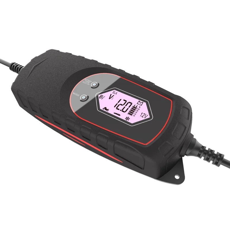 High quality 4A Smart Car Battery Charger, 6V and 12V Automotive Battery Maintainer for motorcycle factory price wholesales