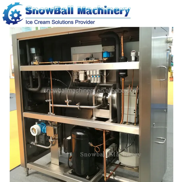 1000L freon continuous freezer machine for ice cream factory