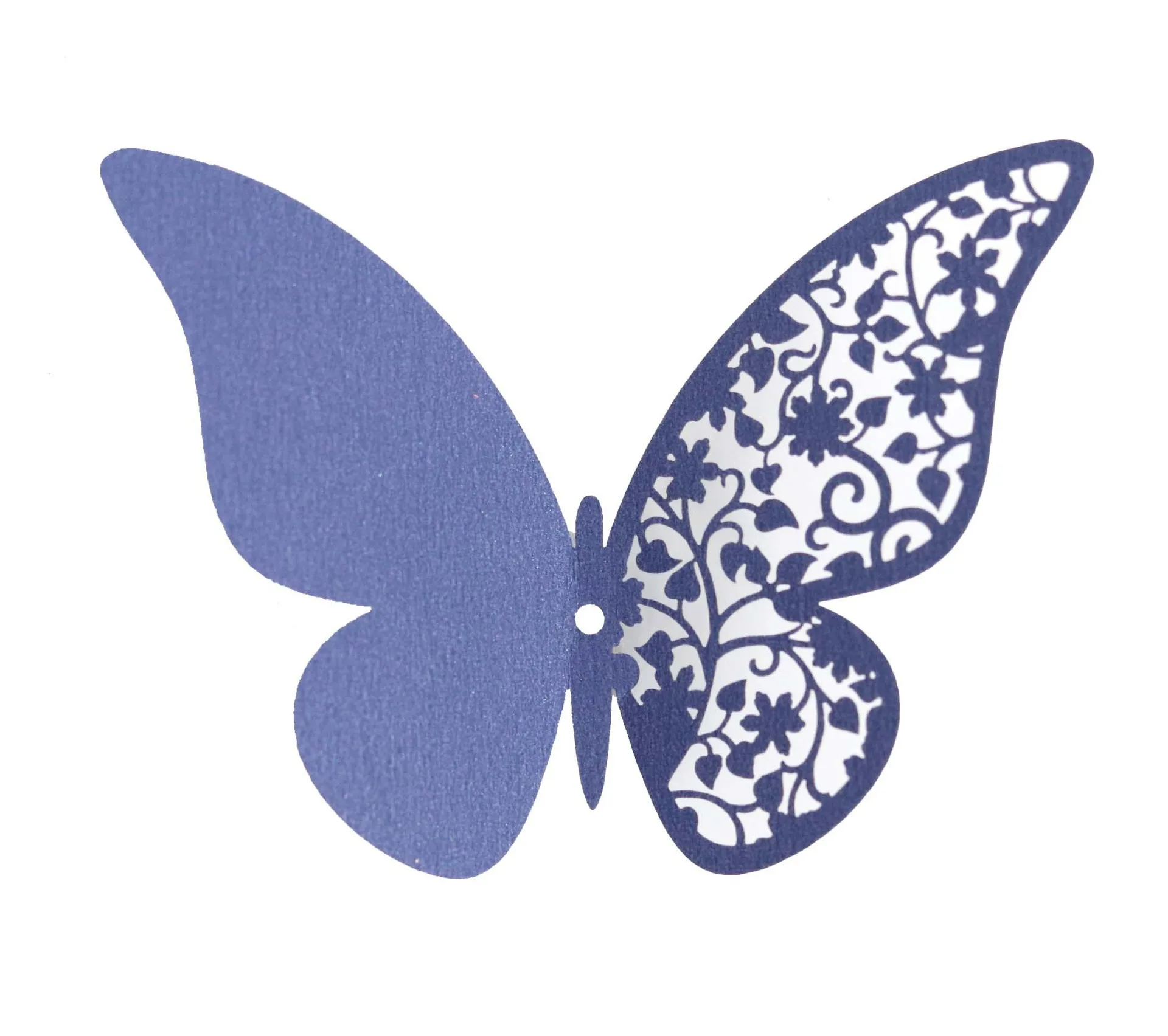 Laser hollow cup card pink three-dimensional 3D butterfly wall sticker decoration wedding party housewares scene layout