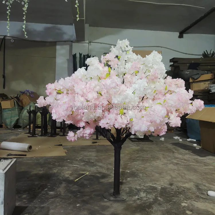 Wedding Decor Table Centerpiece Hanging Faux Silk Flower Tree Artificial Weeping Cherry Blossom Trees with Fake Sakura Flowers