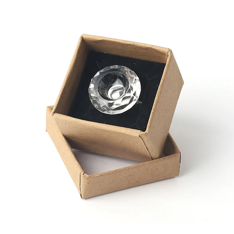 Disposable Plastic Adhesive Pigment Holders Nail Art Eyelash Extension Glue Rings Cups Holder