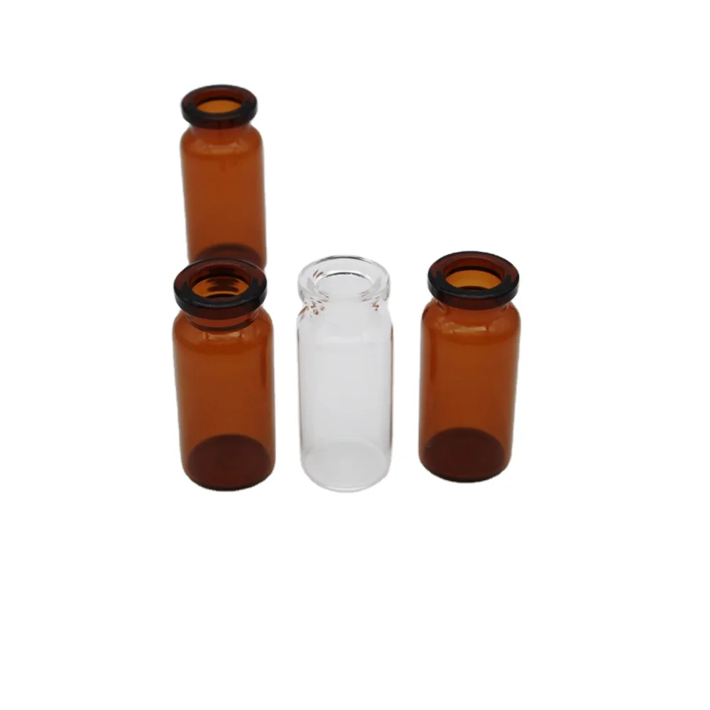 7ml clear amber glass vials with schott glass