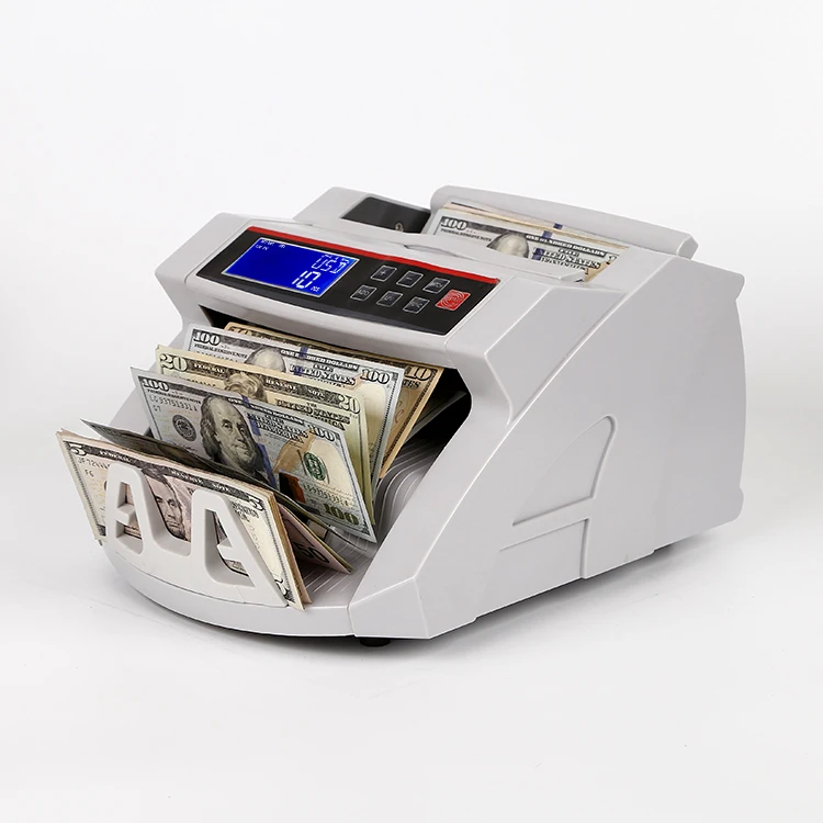 Portable Money Counter USD, EUR, IDR Mix Money Value Bill Counter Currency Banknote Counting Machine  2108