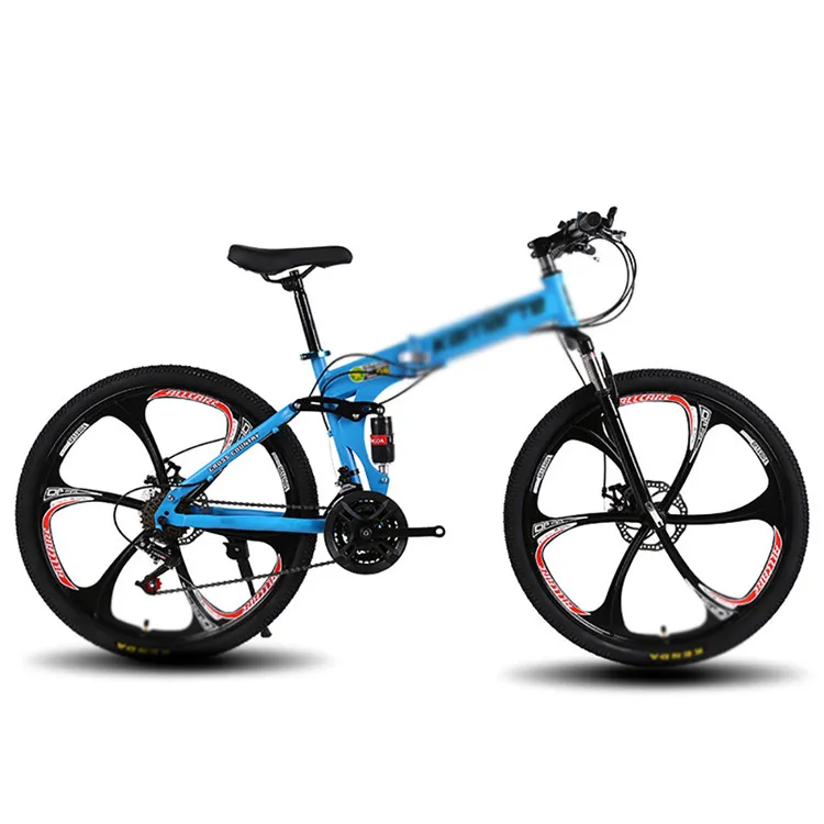 
China wholesale High Carbon Steel Car Mountain Mtb Bicycle 24 Inches Folding Mountain Bike 