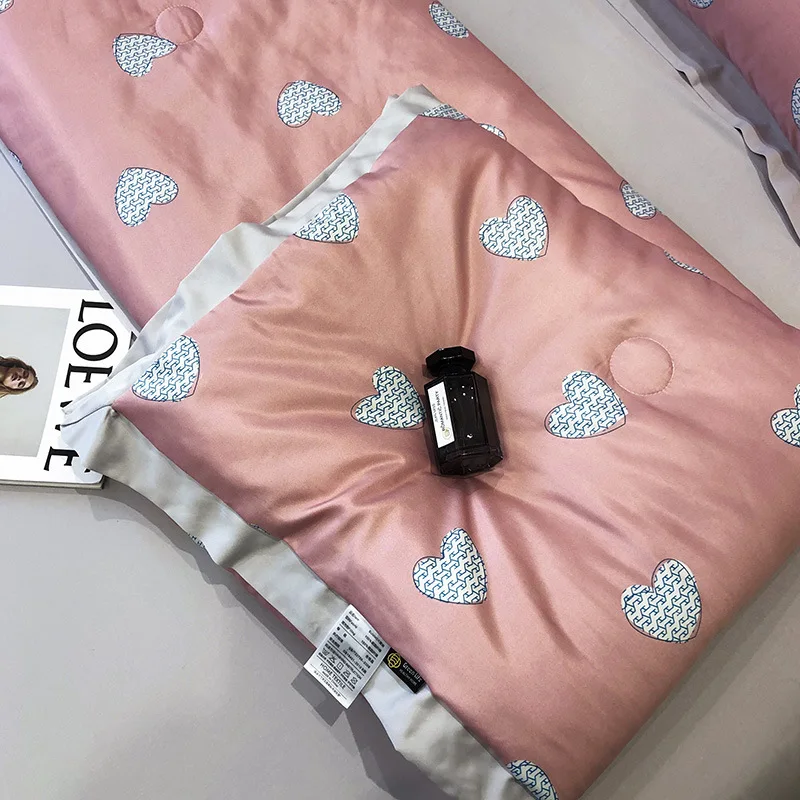 Latest design Print luxury bed room set blanket silk ice cooling for air-conditioned room bedroom bed sofa
