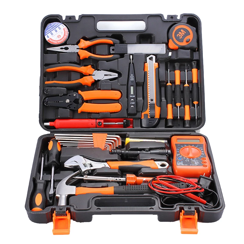 
29pcs Electrician bmc box pack Household Spanner Combination Suit Maintenance Tool kit Hardware Tools Box function Hand Tool Set 