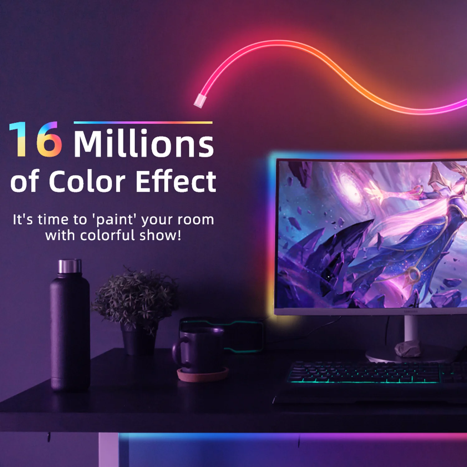 Смарт-неоновая Светодиодная лента, 12 В