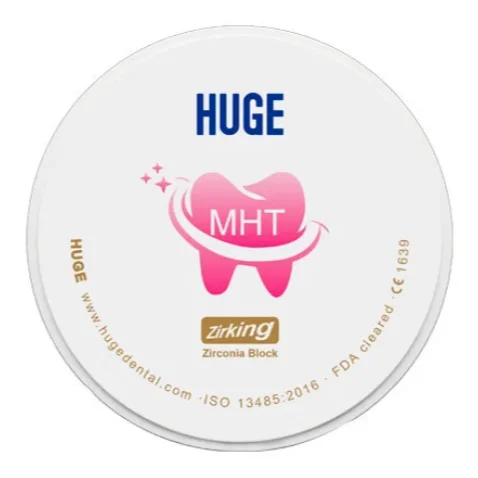 Huge Dental Denture Materials Type Dental Zirconia Disk  MHT for Dental Laboratory