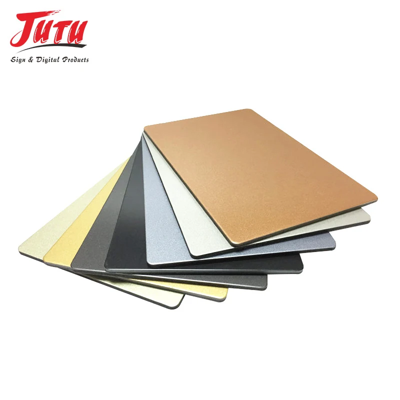 Jutu factory 3mm PVDF  PE coated alucobond panel aluminium cladding composite panel