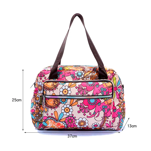 Wholesale stylish sublimation or digital printing messenger bag ladies colorful hand bag shoulder bags with long handles