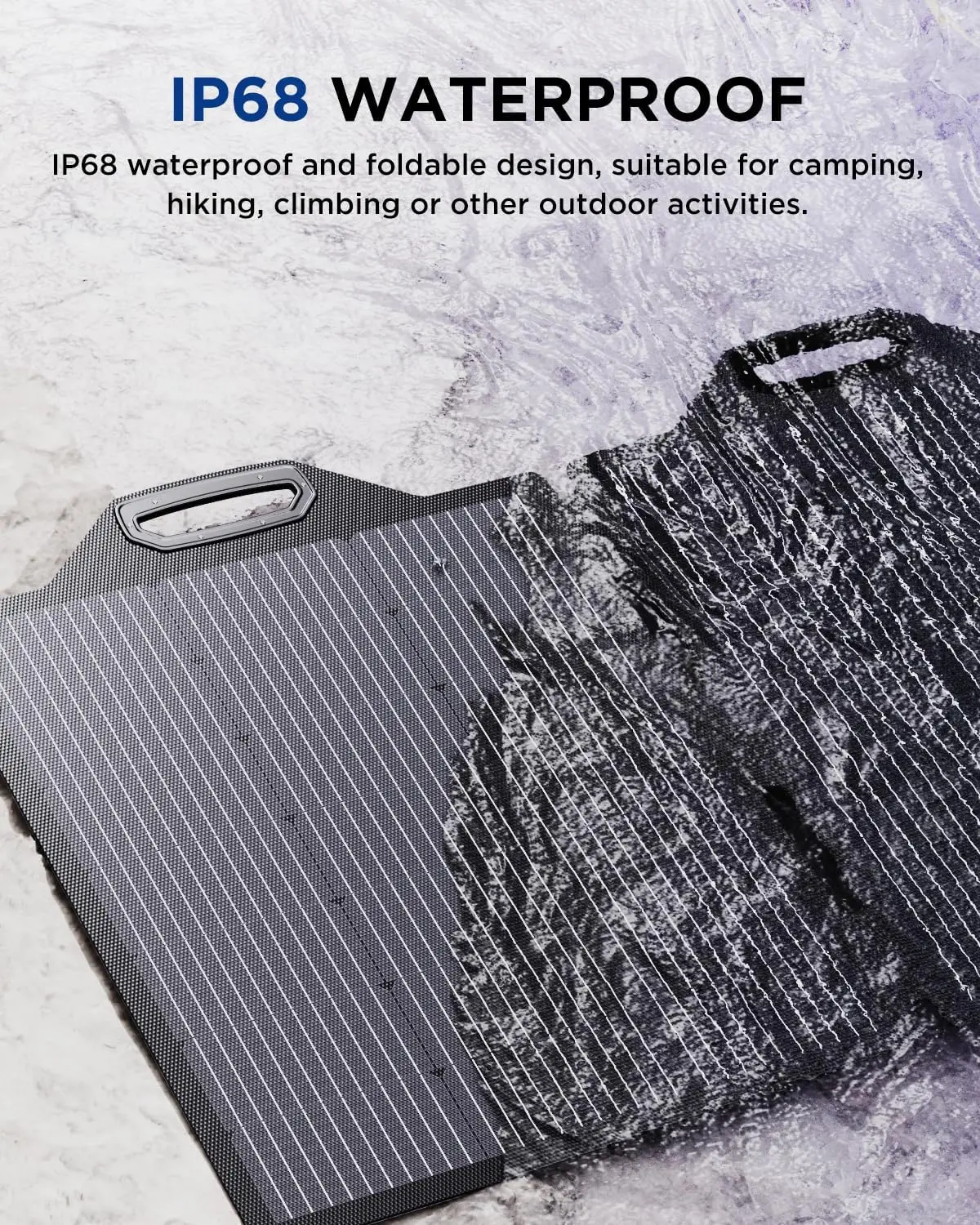 ETFE 150W Folding solar panels chargers by the latest one-piece lamination technology for home solar power stations