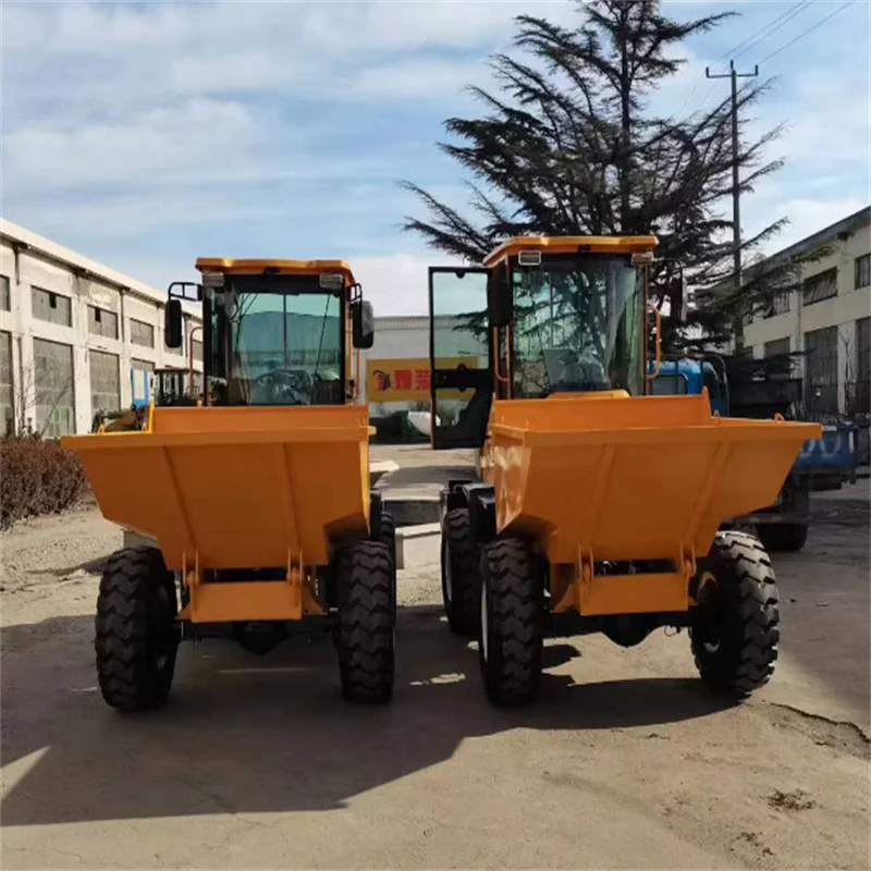 Construction Site Diesel Front Dump Truck Project Front Discharge Transporter Site Concrete Trams