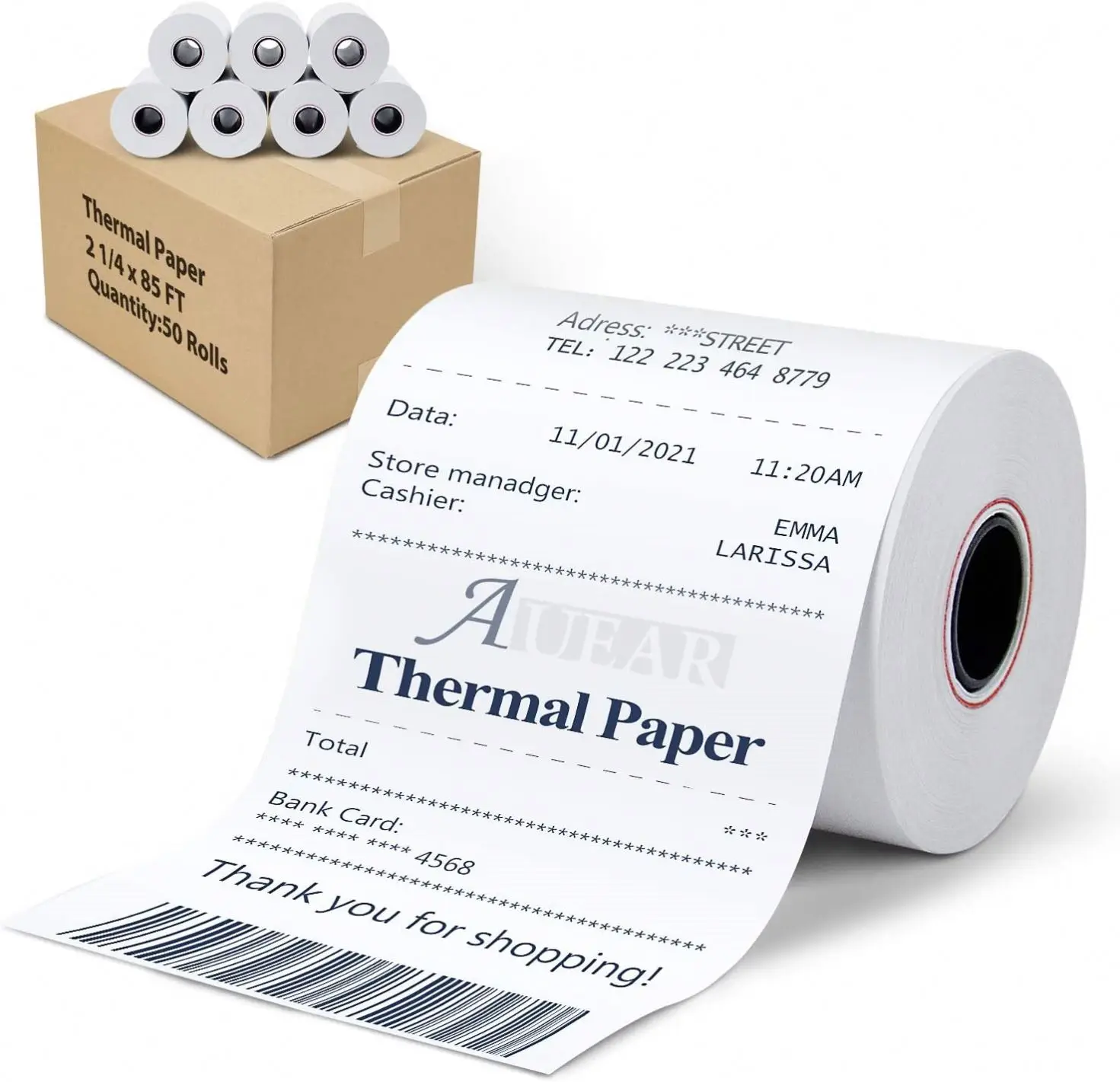 Custom Size 57 Thermal Cash Register Paper 57*40 Atm Thermal Paper Roll