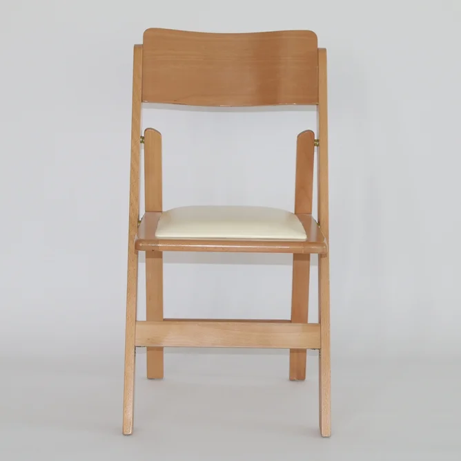 Wholesale Industrial Unique Modern Design Natural Folding Chair Wedding Dinning Chair for Event