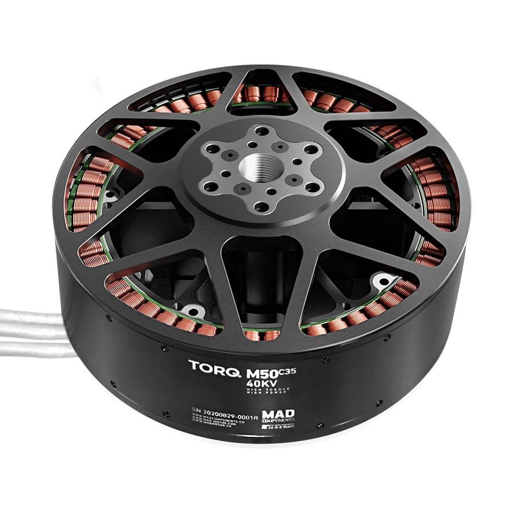 MAD TORQ M50C35 9KV 34KV 40KV Max Thrust 91kg Large Powerful Heavy Lift Manned Drone Motor
